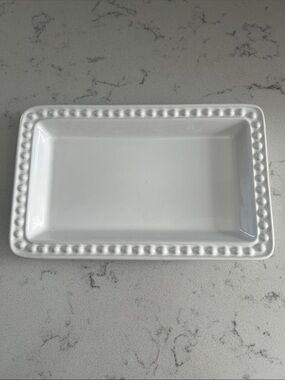 Vintage Fapor Portugal Rim Embossed 3D Dots Tray